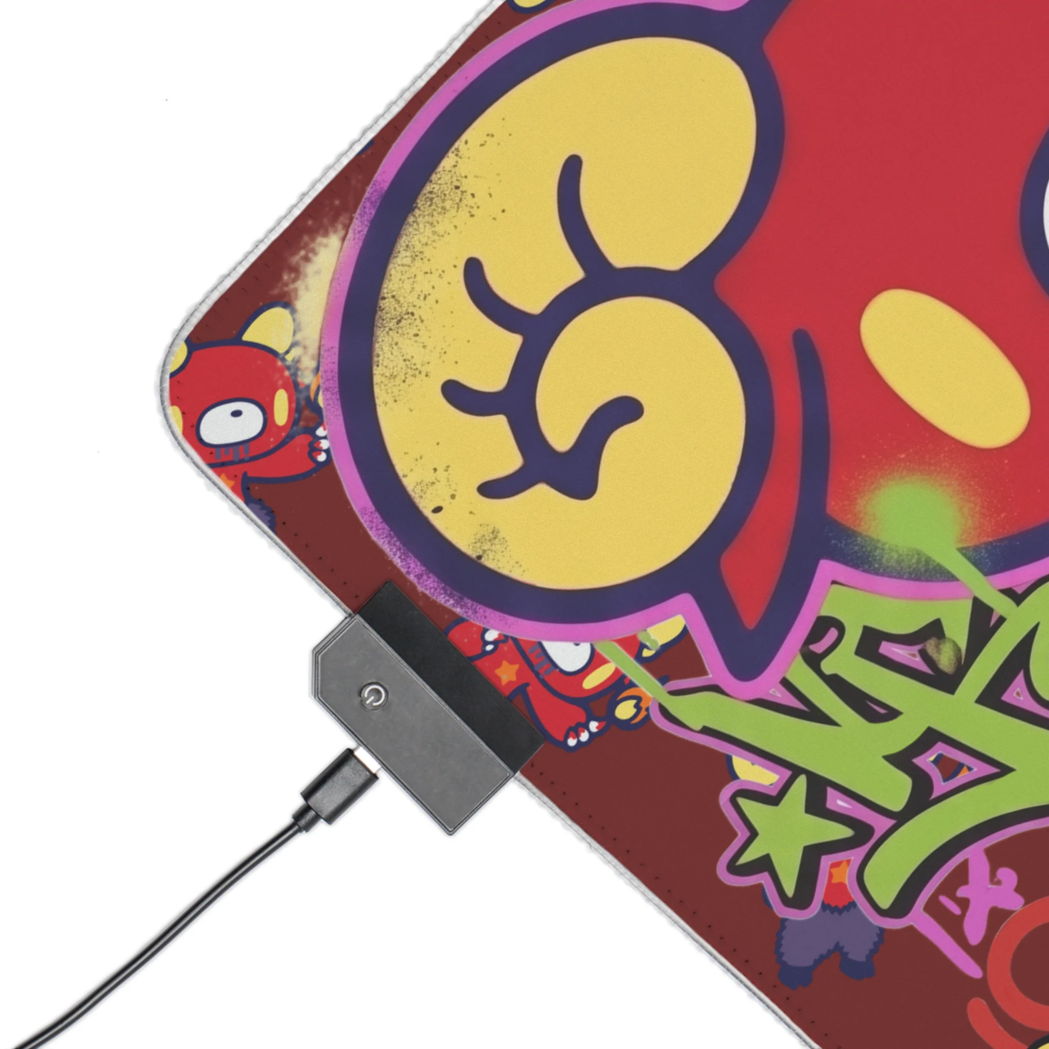 Aries Zodiac gloomy bear LED Gaming Mouse Pad - Image 3