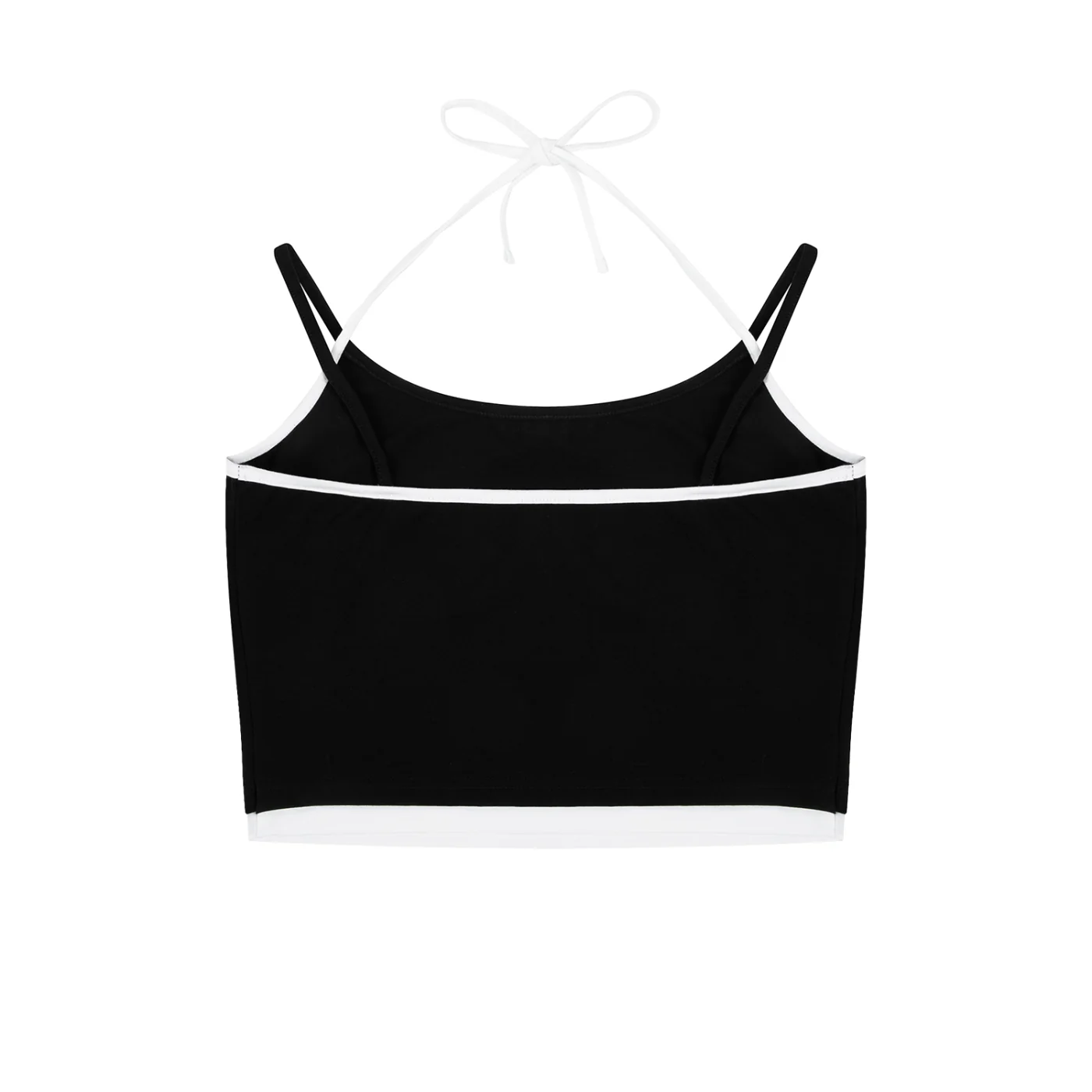 Menhera x Gloomy Contrast Binding Halter Tank Top - Image 3