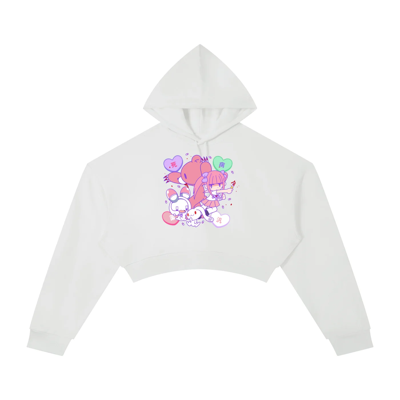 Menhera x Gloomy Cropped Hoodie - Image 5