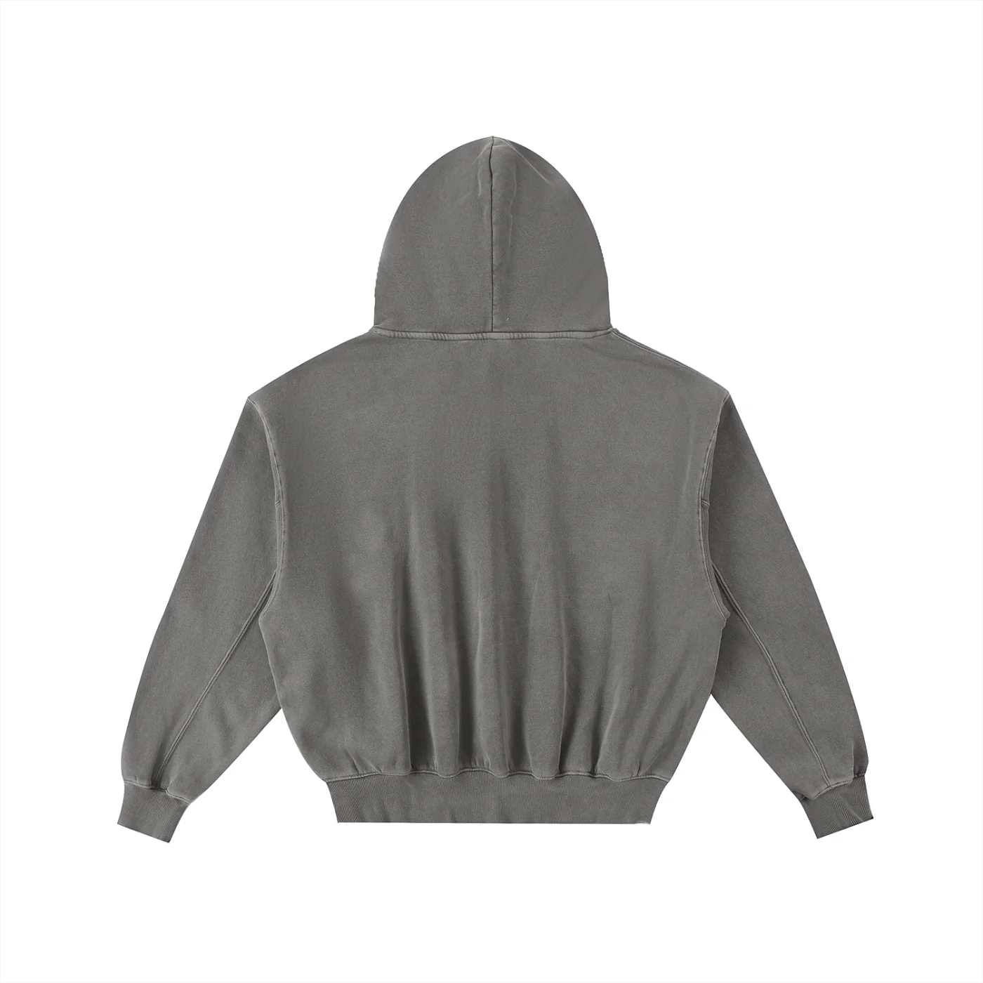 Frayed Enzyme Washed Fleece Hoodie - Image 6