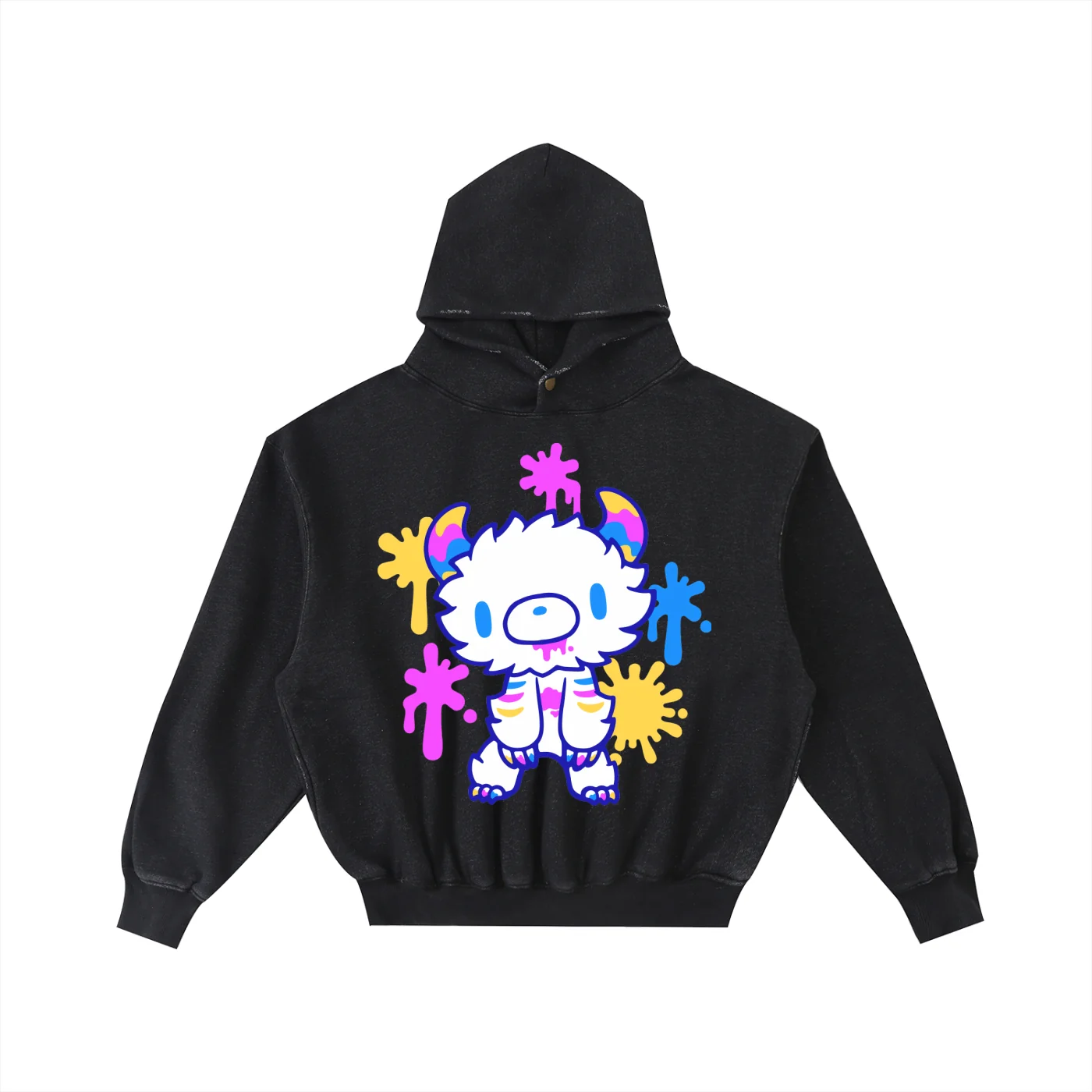 Alien Gloomy Washed Fleece Hoodie