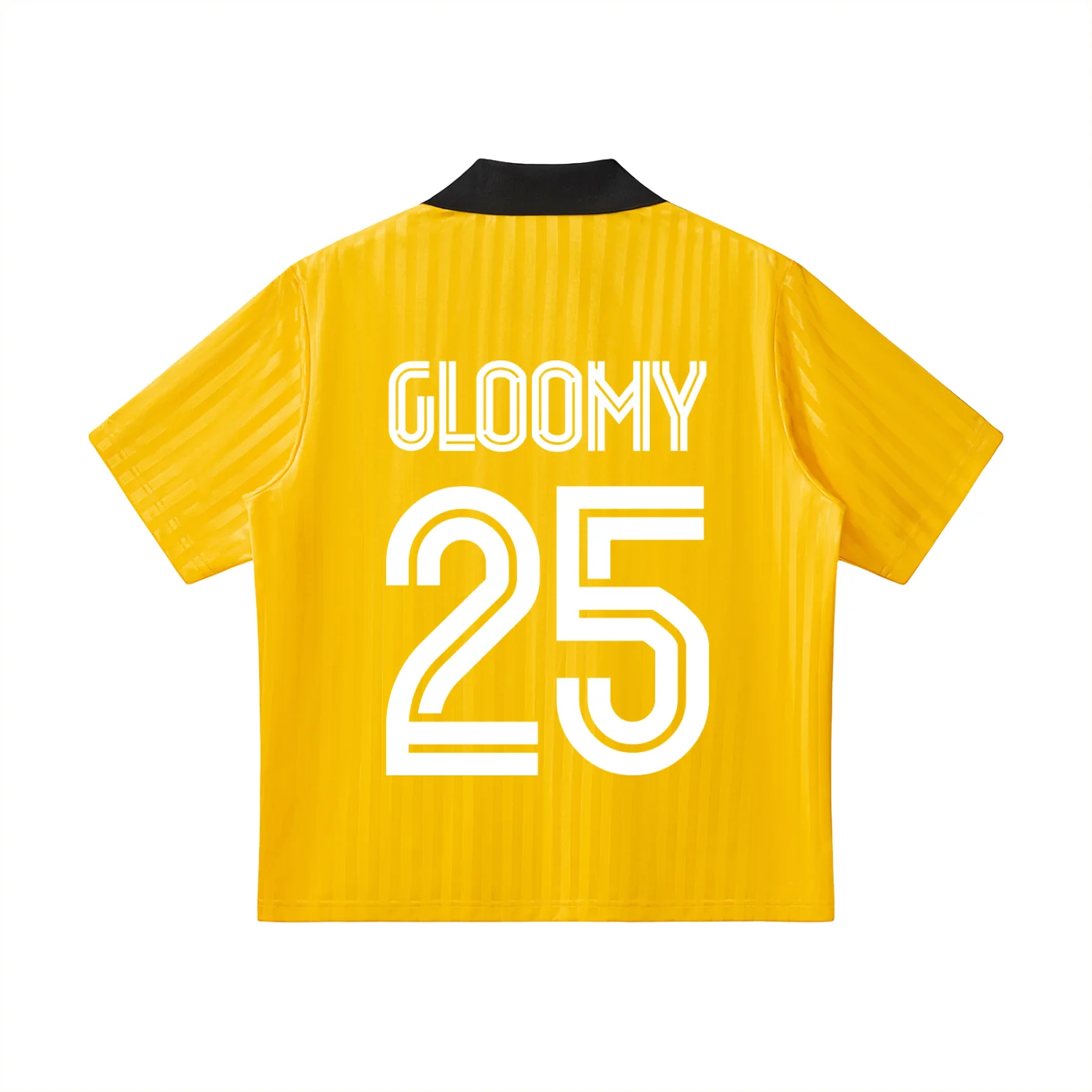Gloomy Bear 25 Contrast Collar Striped Soccer Jersey - Image 6