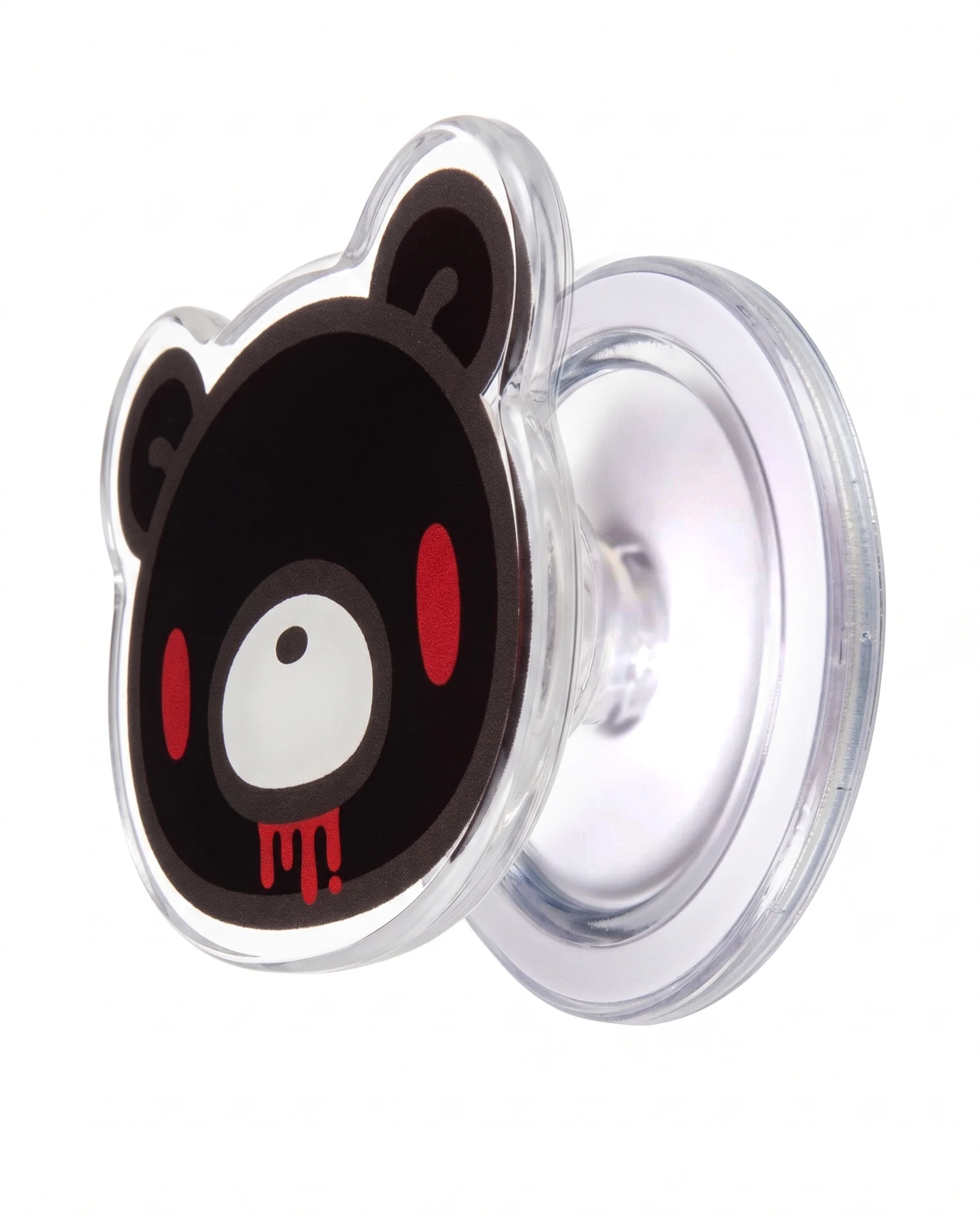 Gloomy Bear Phone Grip with Magnetic Ring - Black - Image 5