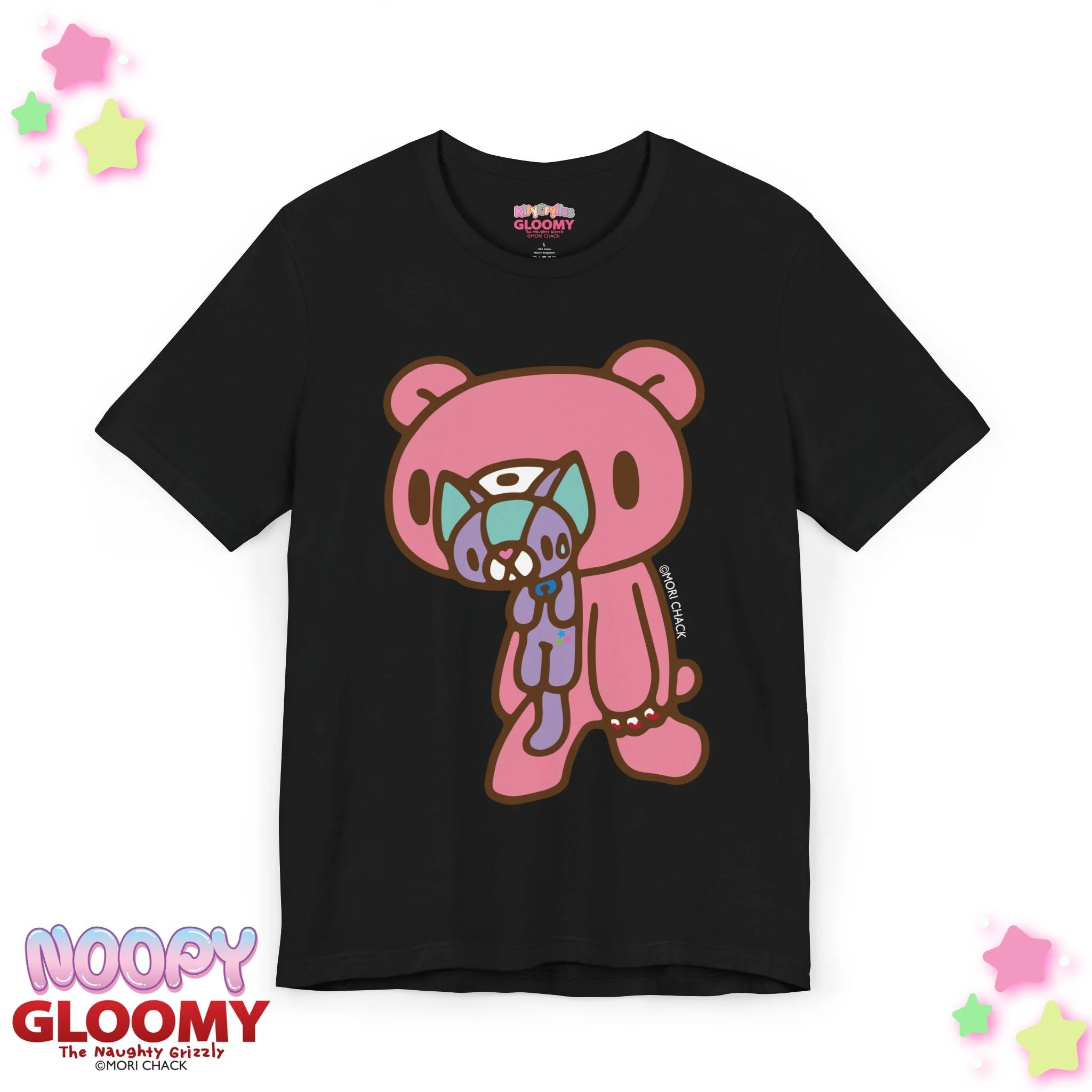 Gloomy Bear x Magical Noopy -  Unisex Tee Shirt [STANDING - LAVENDER] - Image 2