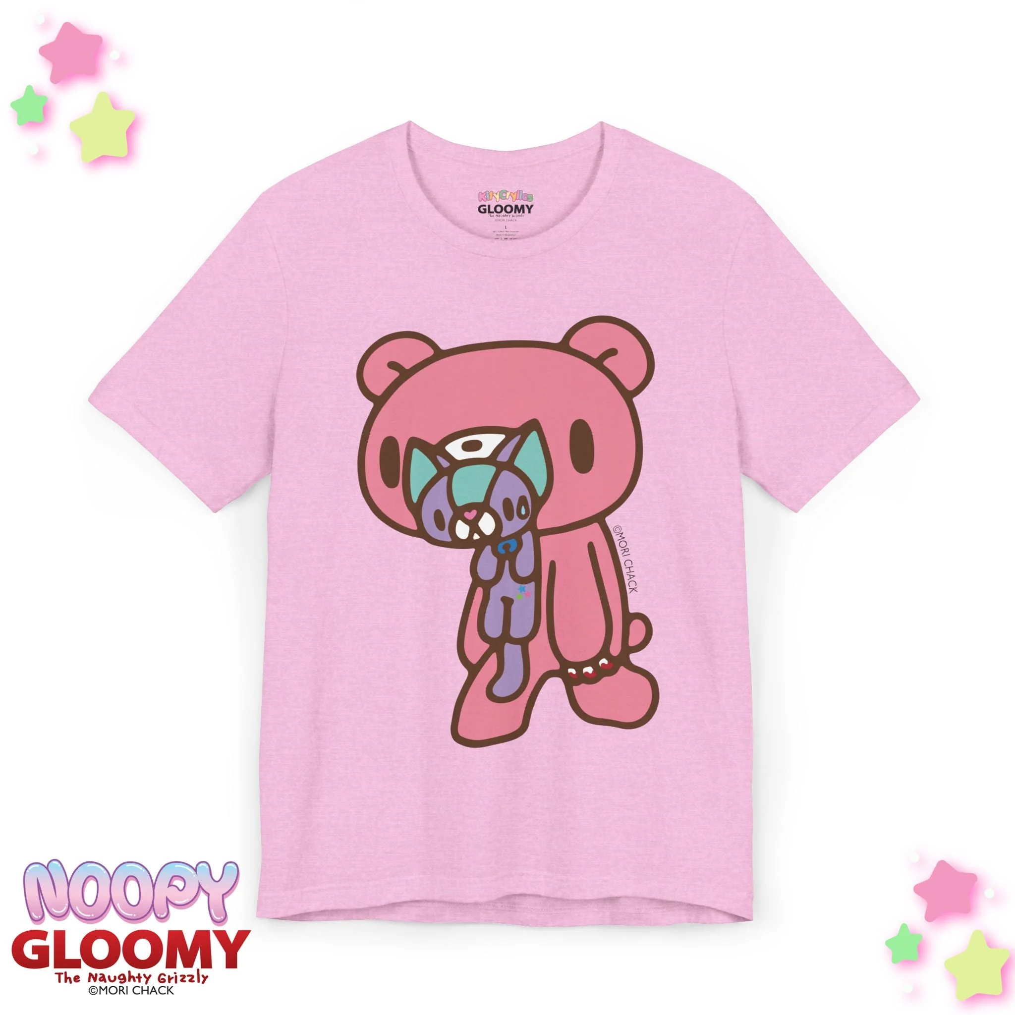 Gloomy Bear x Magical Noopy -  Unisex Tee Shirt [STANDING - LAVENDER] - Image 7