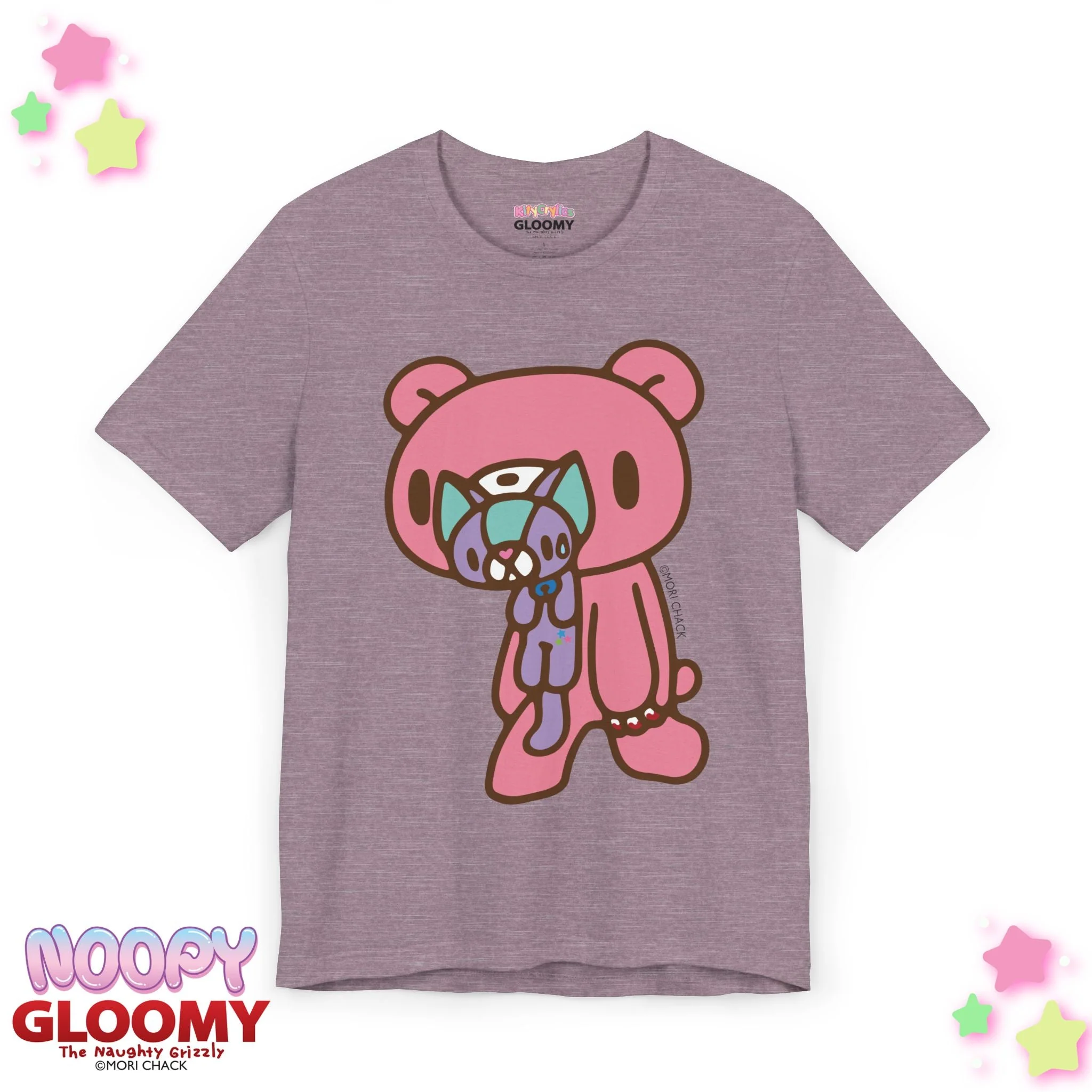 Gloomy Bear x Magical Noopy -  Unisex Tee Shirt [STANDING - LAVENDER] - Image 8