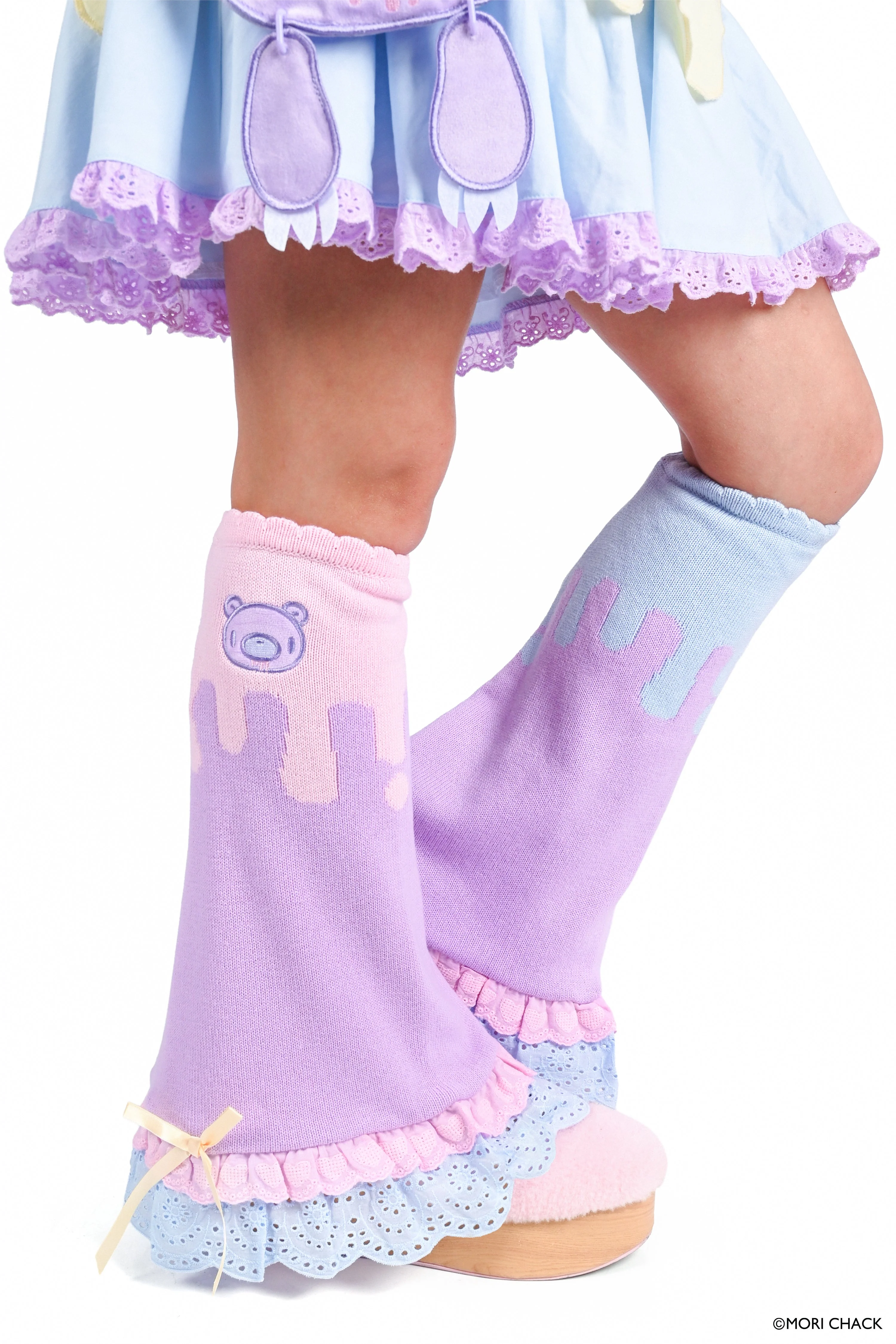 Gloomy Bear x My Violet  - Pastel Drip Legwarmers - Image 5