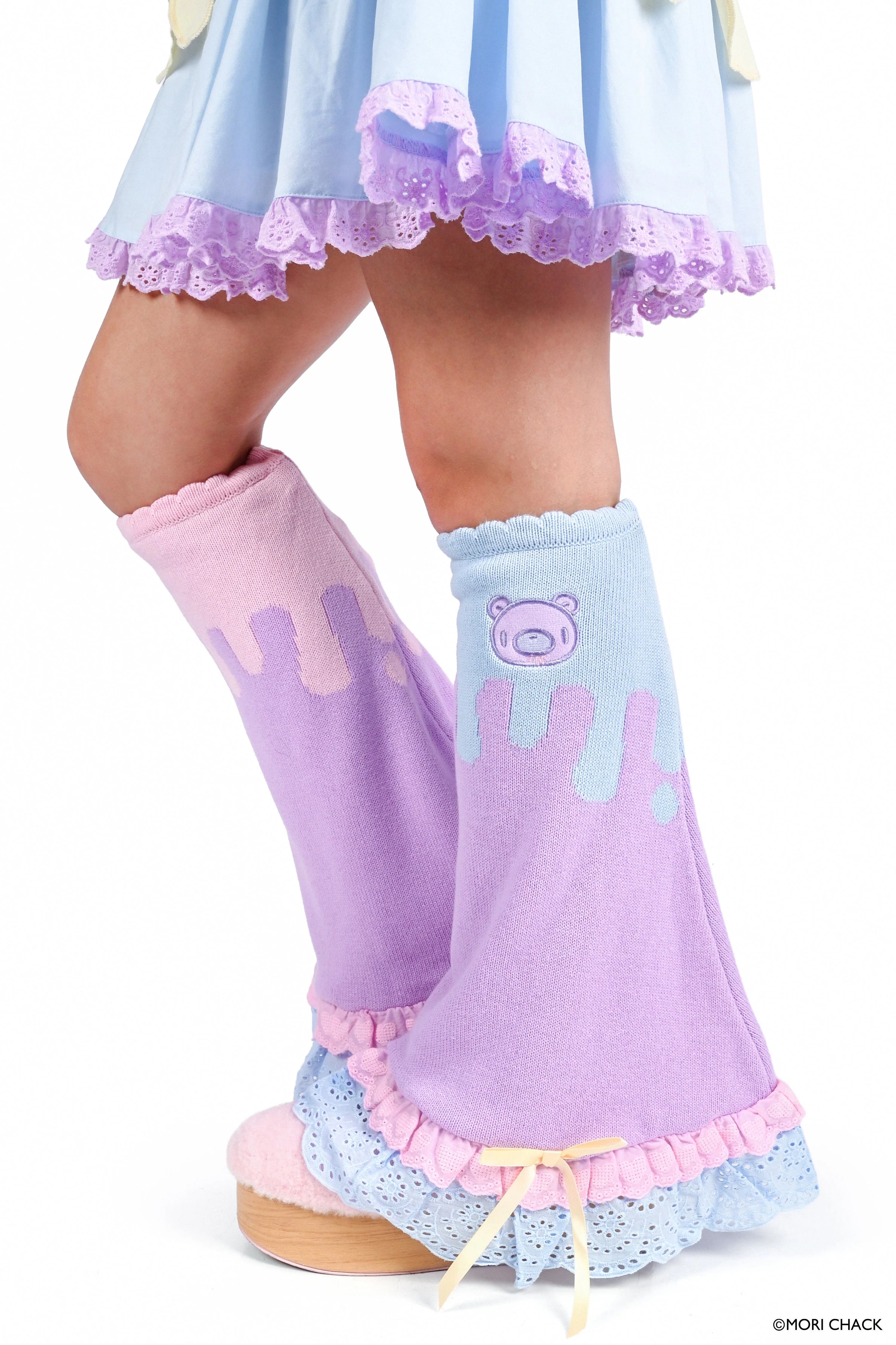 Gloomy Bear x My Violet  - Pastel Drip Legwarmers - Image 6