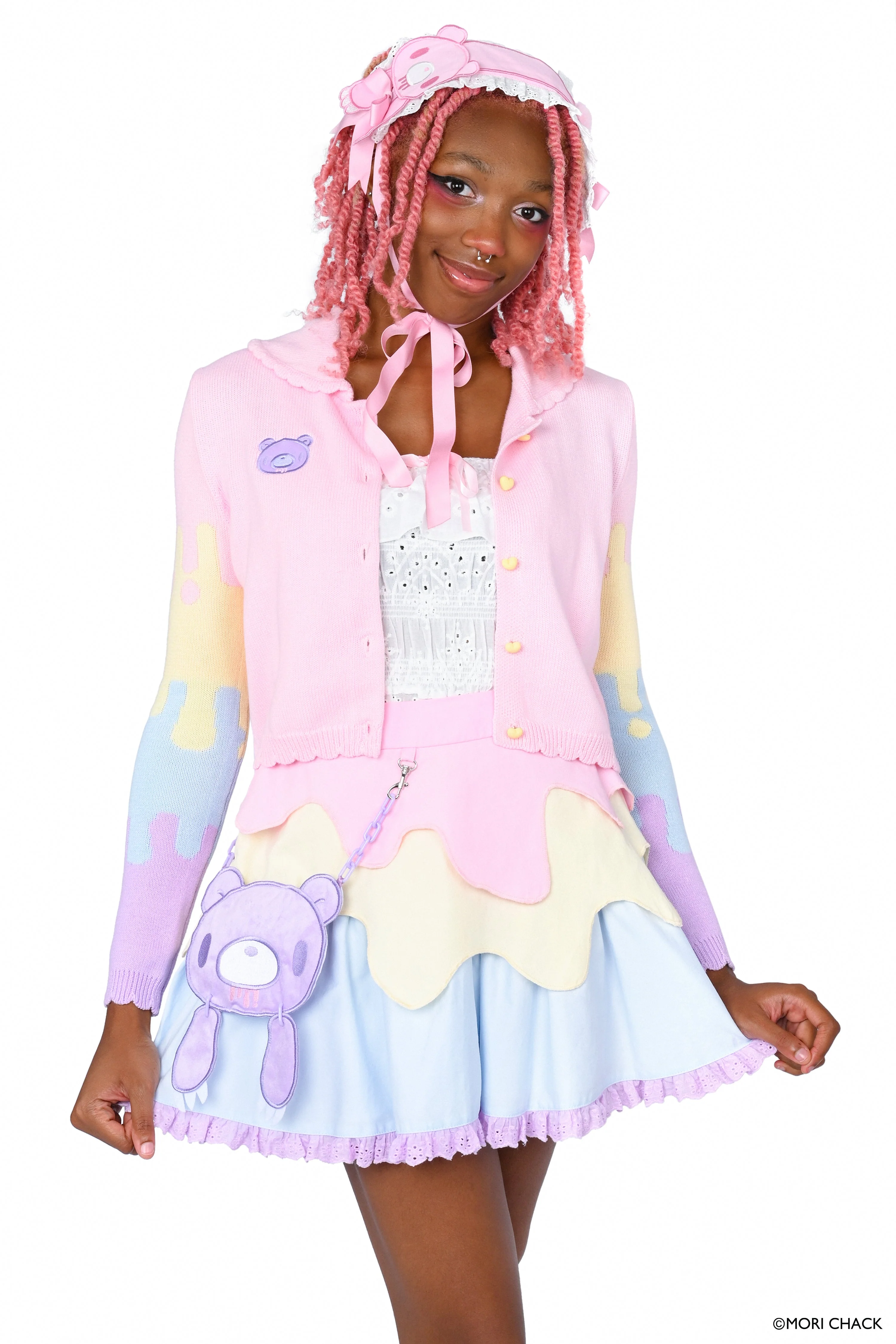 Gloomy Bear x My Violet  - Pastel Drip Skirt - Image 4