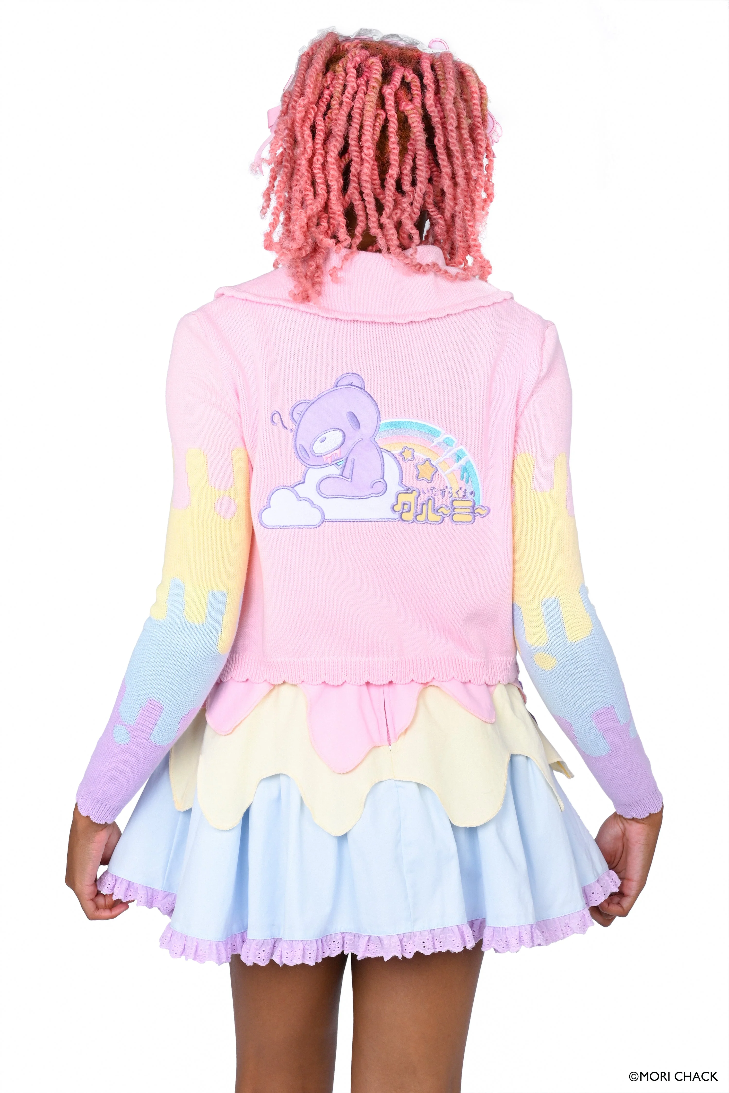 Gloomy Bear x My Violet  - Pastel Drip Skirt - Image 6