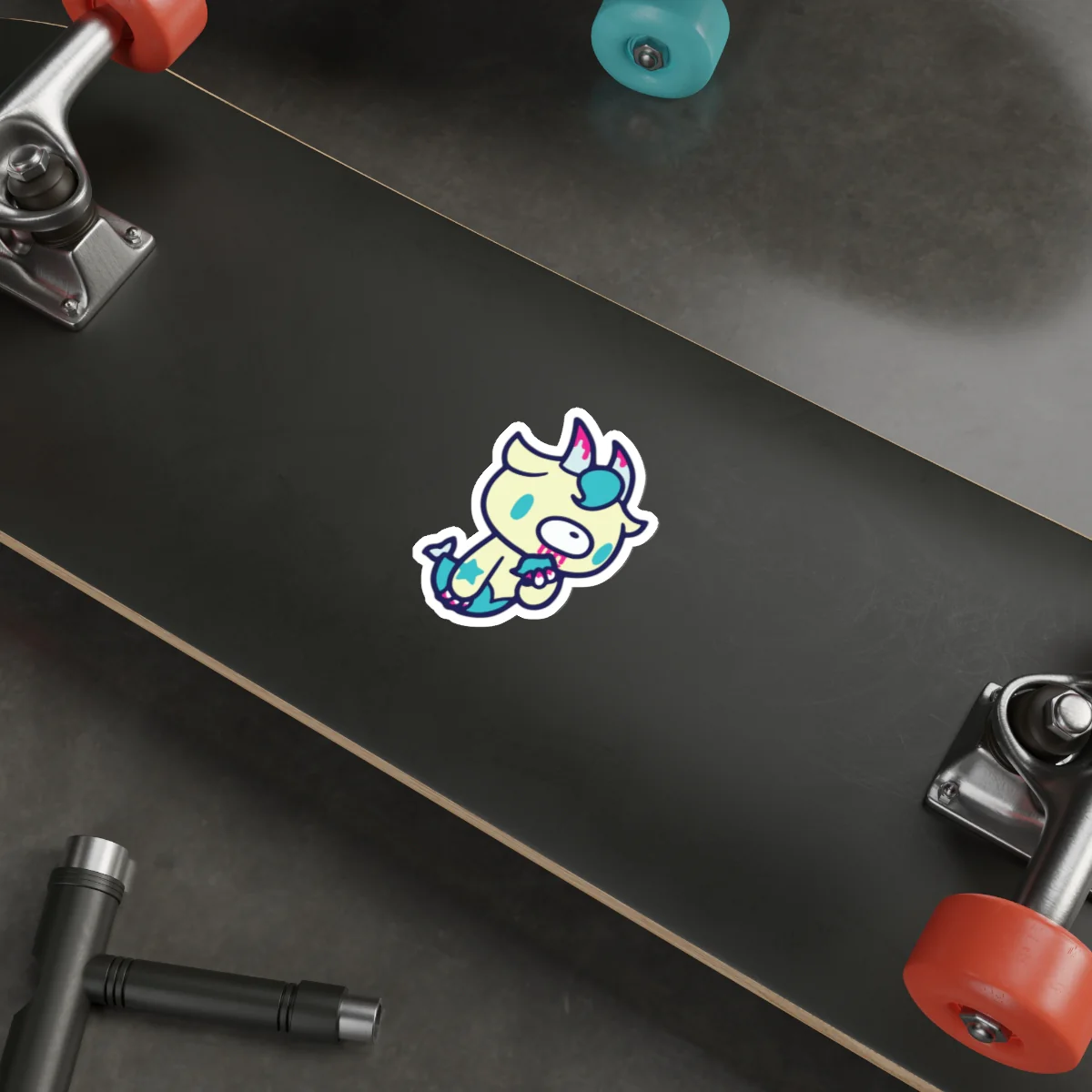 Gloomy Zodiac Capricorn Die-Cut Stickers - Image 13
