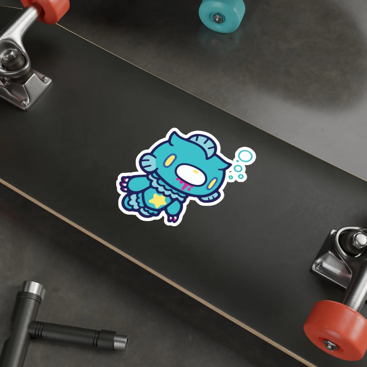 Gloomy Zodiac Pisces Die-Cut Stickers - Image 18