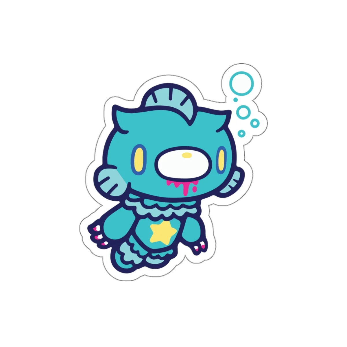 Gloomy Zodiac Pisces Die-Cut Stickers - Image 6