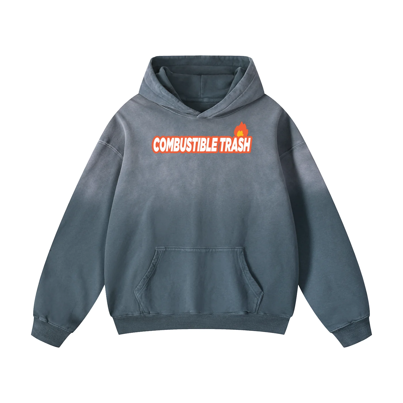 Messy Gloomy Heavyweight Sunfade Oversized Hoodie - Image 3