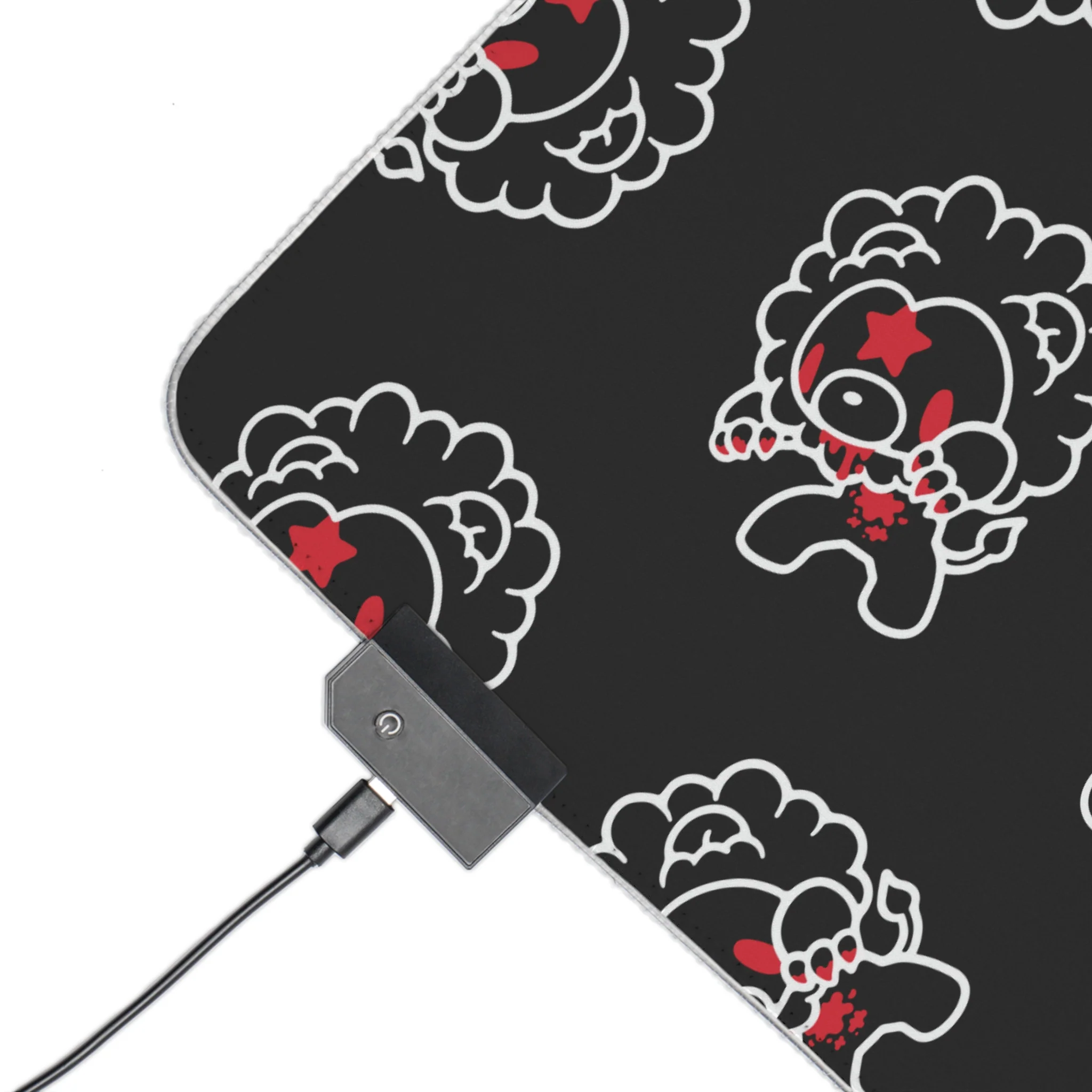 Leo Zodiac gloomy bear LED Gaming Mouse Pad - Image 3