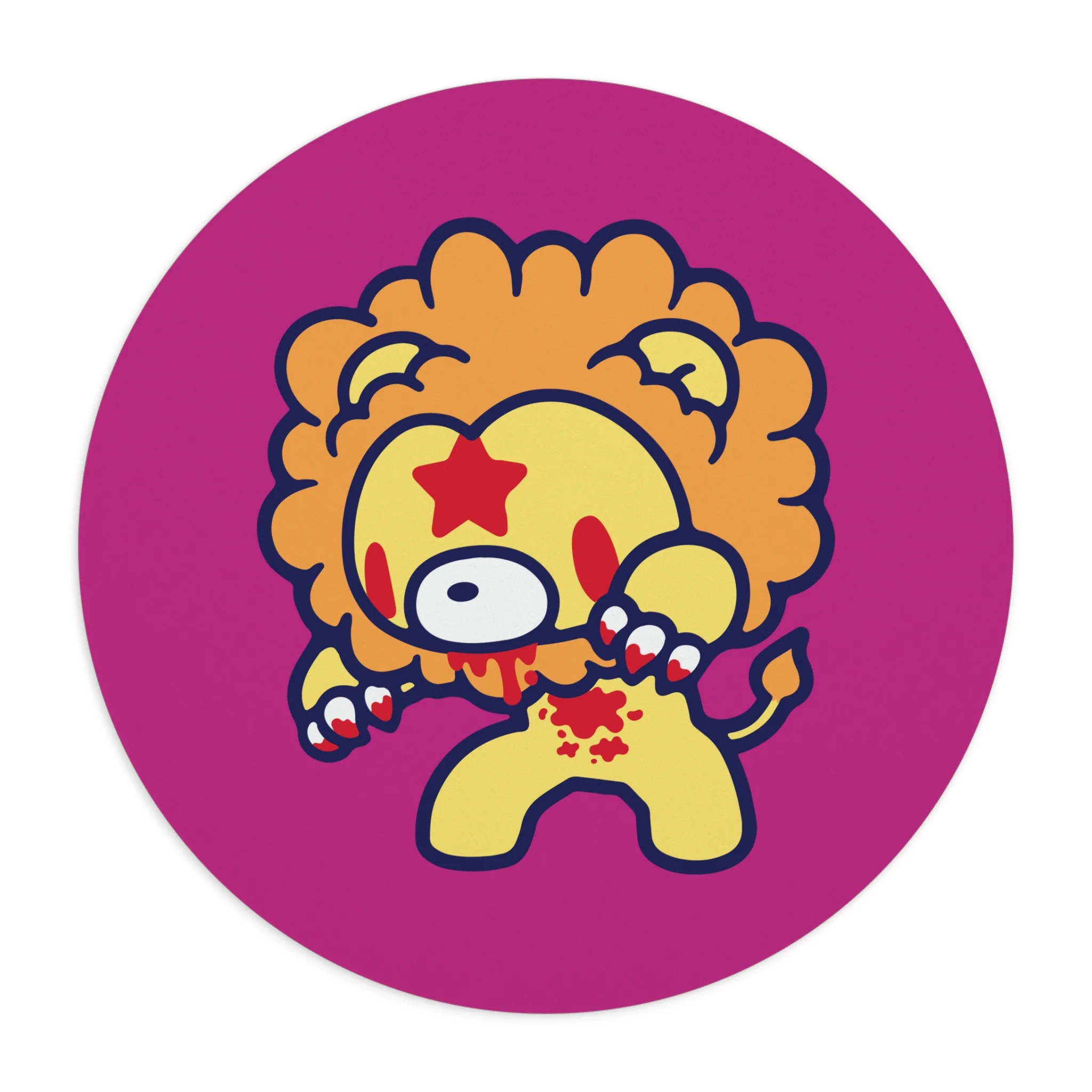 Leo Zodiac Gloomy Bear Mouse Pad - Image 2
