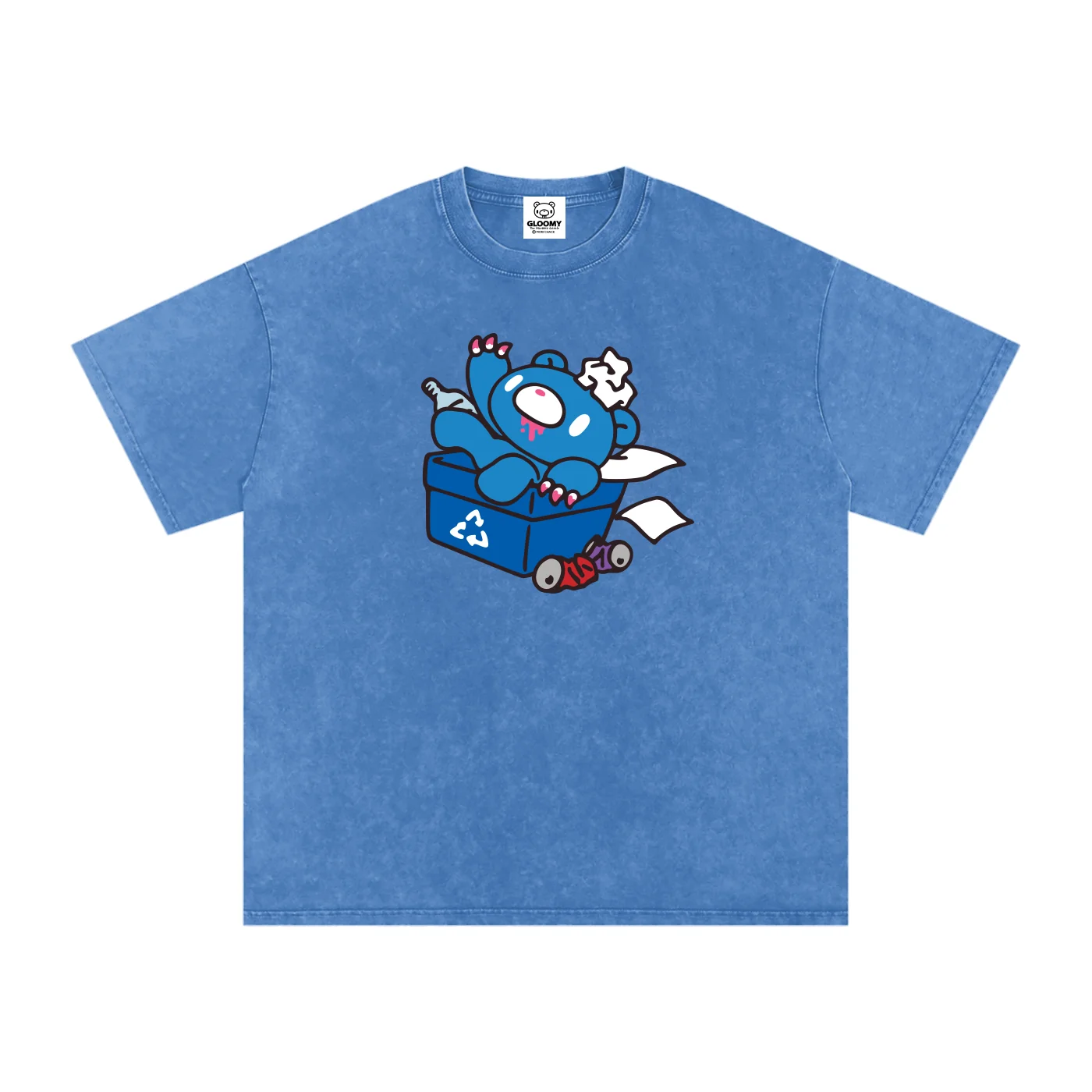 Filthy Gloomy Snow Washed Oversized Cotton T-Shirt - Image 3