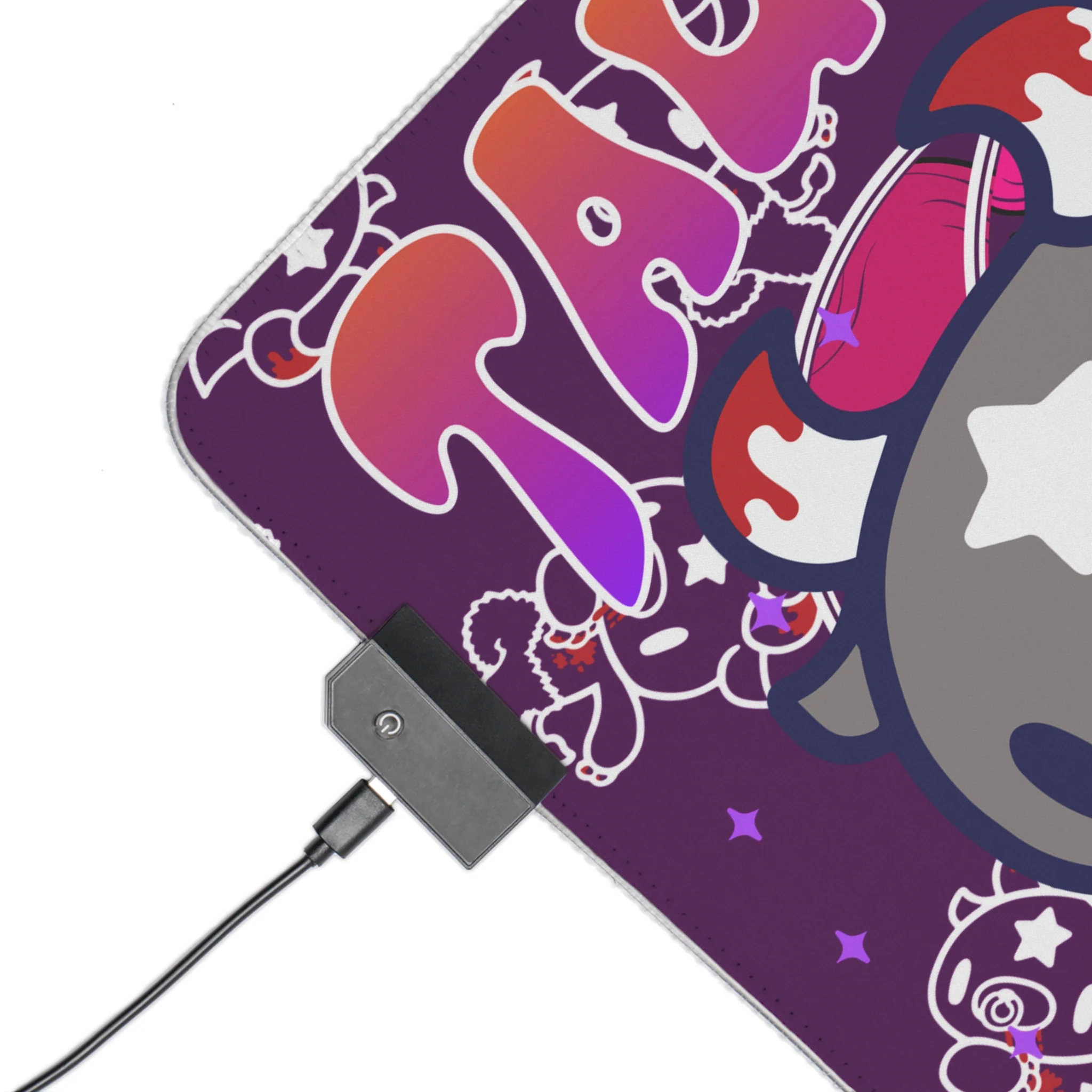 Taurus Zodiac Gloomy Bear LED Gaming Mouse Pad - Image 3