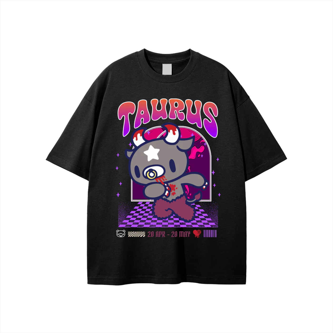 Gloomy Bear Zodiac Taurus Tee - Image 2