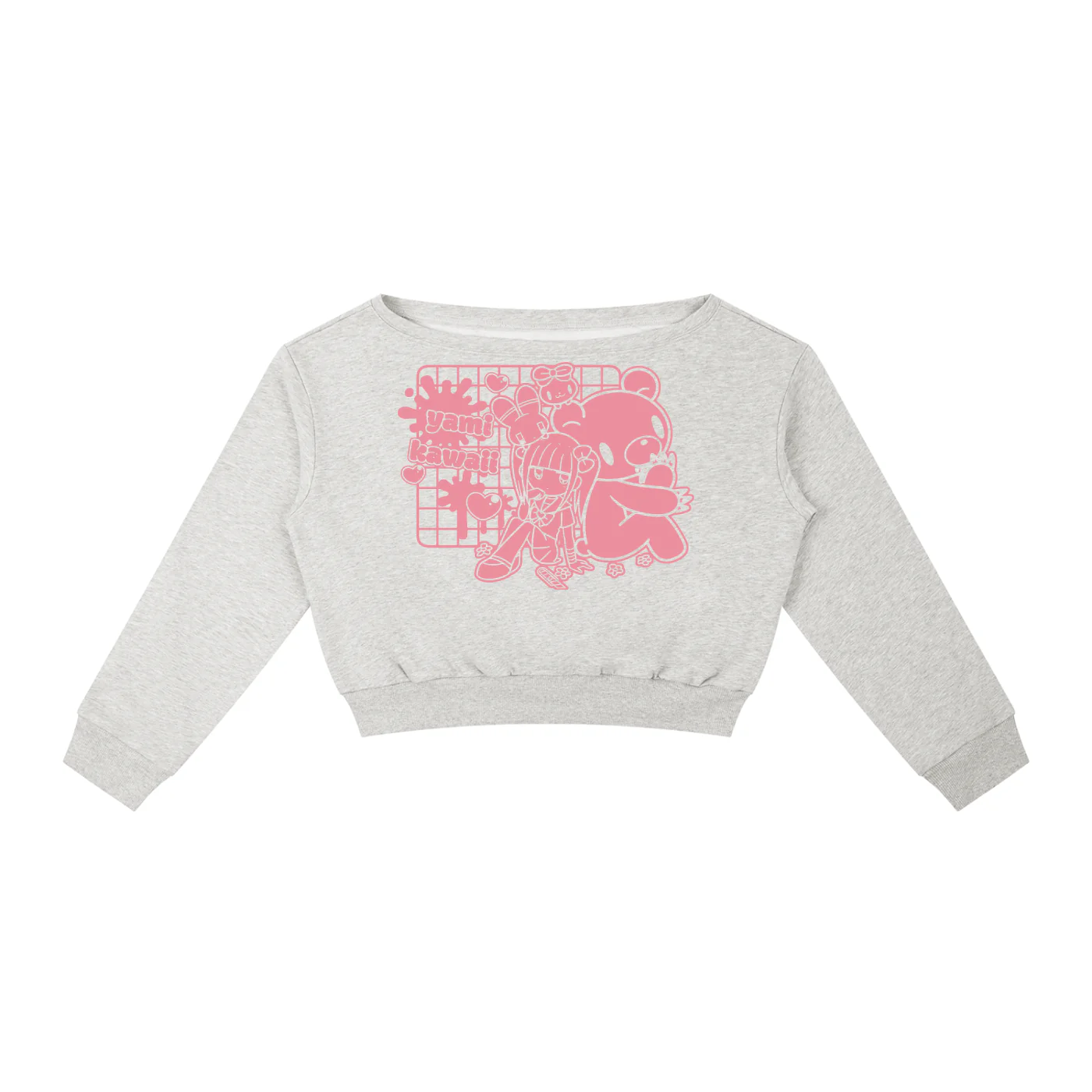 Menhera x Gloomy Off-Shoulder Sweatshirt