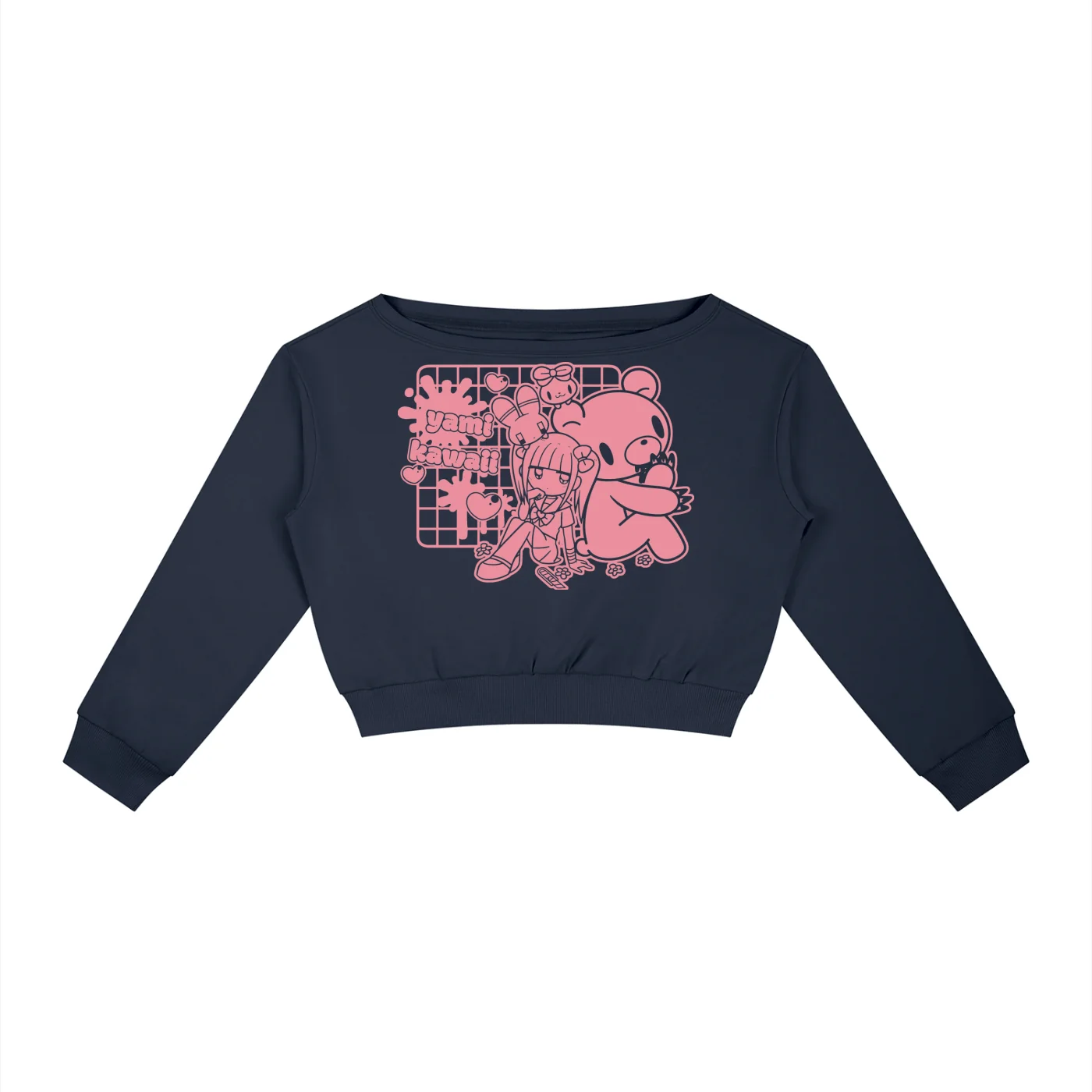 Menhera x Gloomy Off-Shoulder Sweatshirt - Image 5