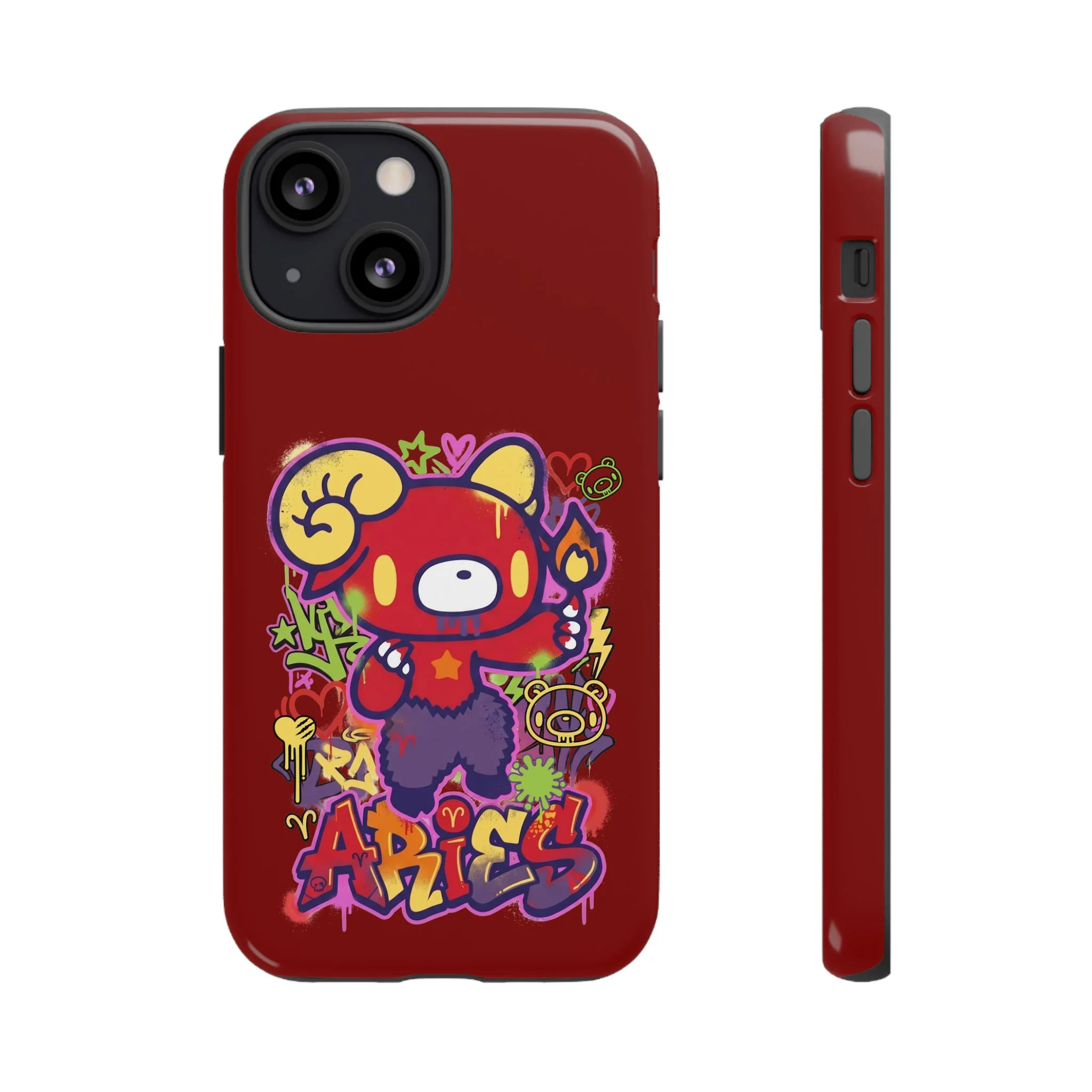 Zodiac Aries Gloomy Bear Phone Case - Image 11