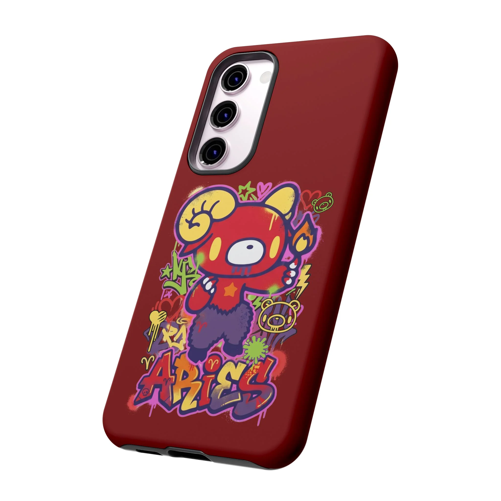 Zodiac Aries Gloomy Bear Phone Case - Image 134