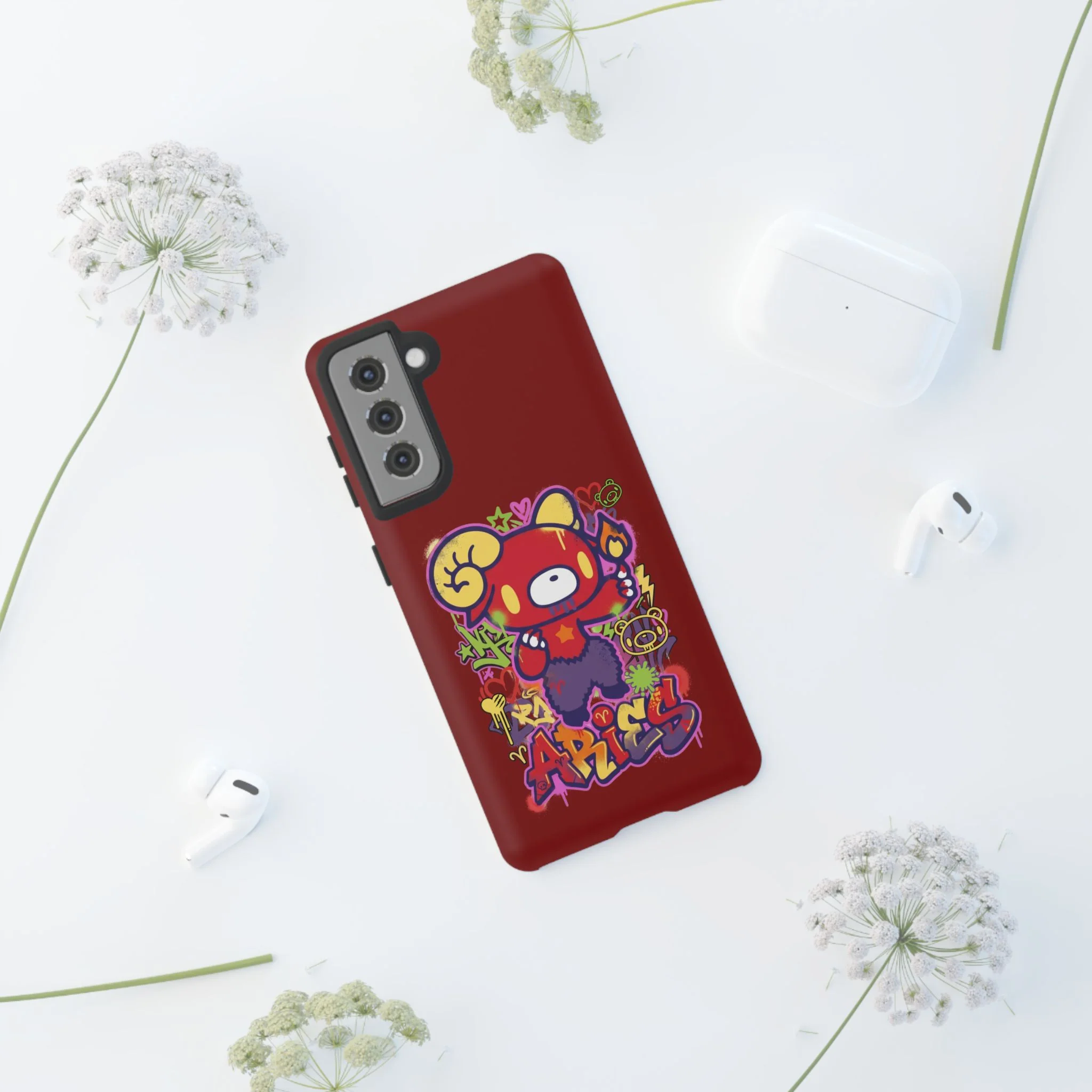 Zodiac Aries Gloomy Bear Phone Case - Image 86